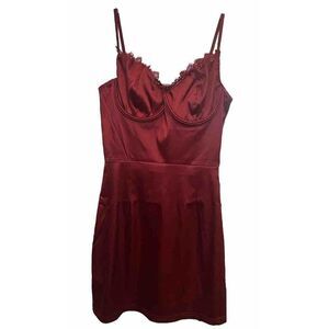 NWT GUESS Sexy Red Mini Bustier Body-Con Dress size Small.       T